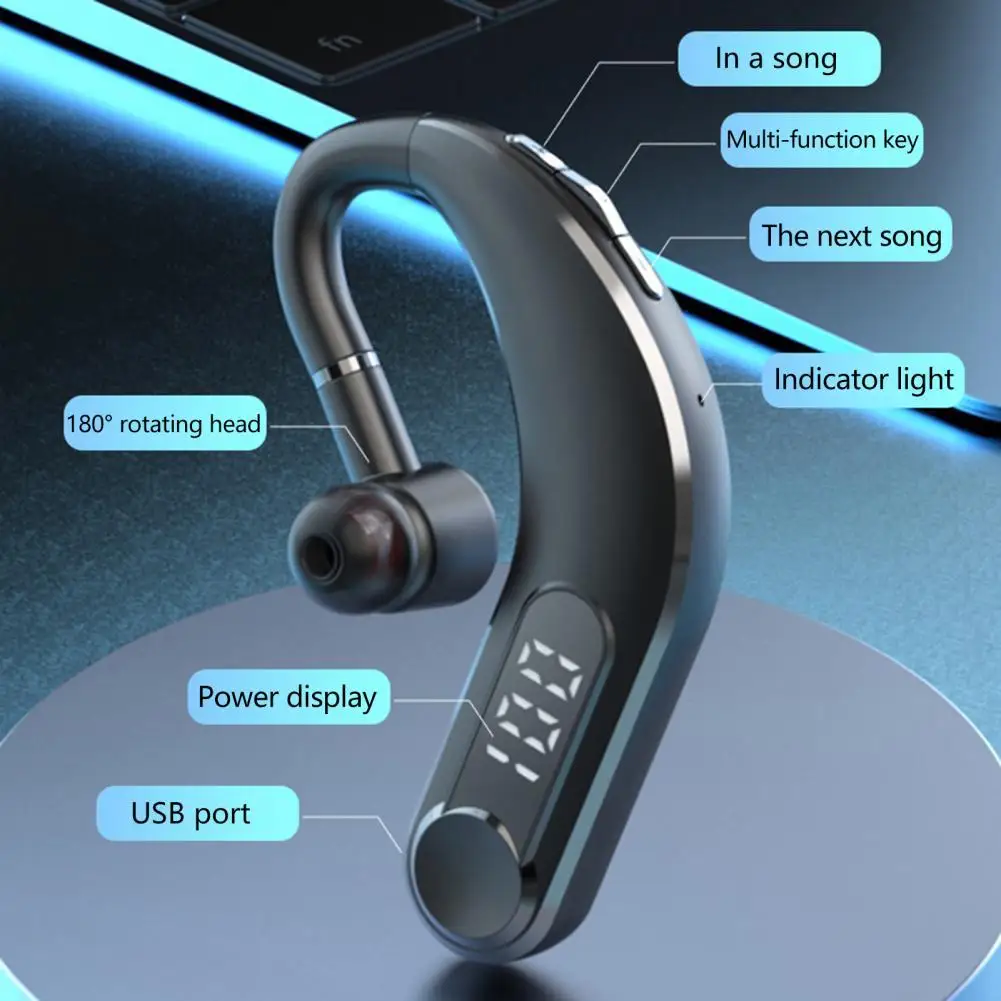 

Bluetooth-наушники M22 с ушным крючком и шумоподавлением