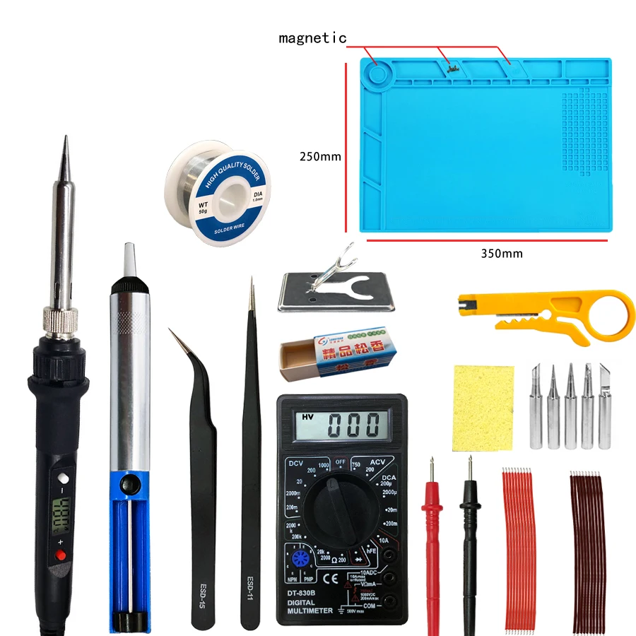 Электрический паяльник 80 Вт с регулируемой температурой 220 В 110 сварочный