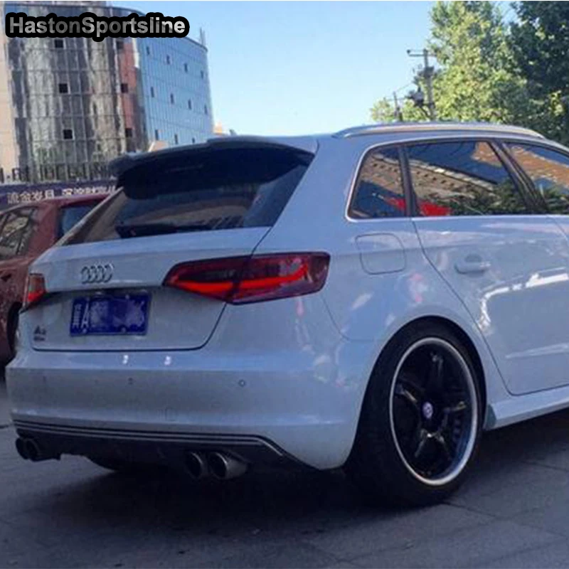 A3 Sportback Неокрашенный Грунтовка комплект задней части кузова крыши спойлер