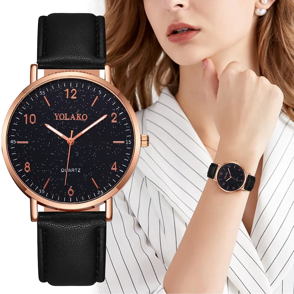 

Yolako Fashion Women Watches Simple Romantic Rose Gold Watch Women's Wrist Watch Ladies Watch Relogio Feminino Reloj Mujer Часы