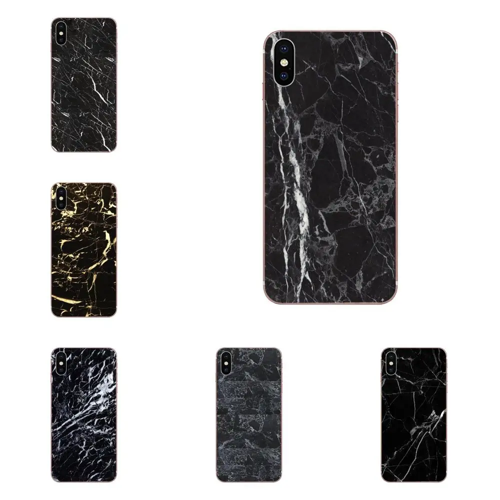 Мраморный черный для Huawei Honor Nova Note 5 5I 8A 8X10 Pro 9X Moto G G2 G3 G4 G5 G6 G7 Plus силиконовые