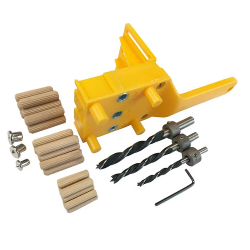 Woodworking Handheld Metal Dowel Jig Set Wood Doweling Hole Drilling Guide | Инструменты