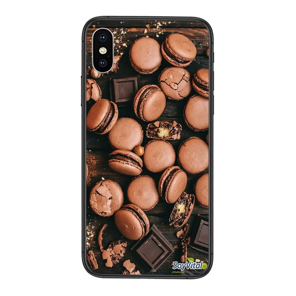 Chocolate Donut For Women Black Cell Cover Fashion Bumper for Huawei Honor V40 10X Lite Case 8x 9s 10 20 10i 20i 30 | Мобильные