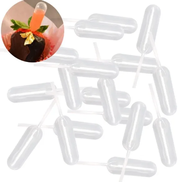 Пипетки пластиковые для переноса 50 шт./лот 4 мл одноразовые пипетки клубники