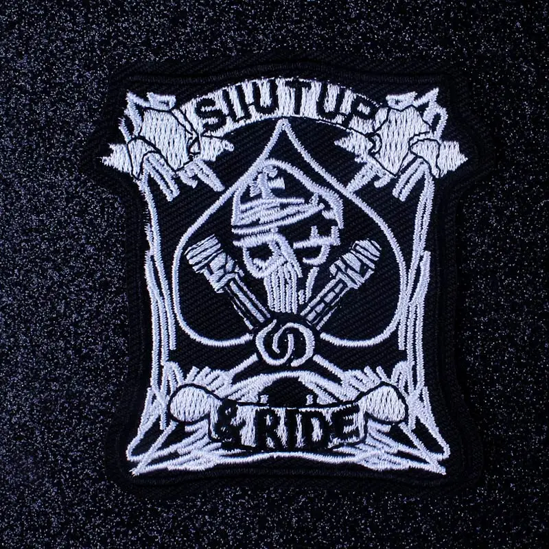 Нашивки с надписью Death Skull на одежде | Дом и сад