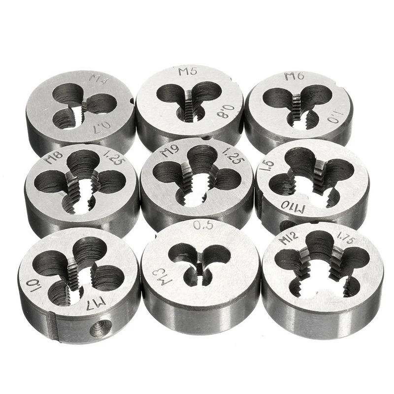 40Pcs Threaded Cutting Set M3-M12 Pro Metric Tap and Die Wrench Cutters Tool Bit Sets for Metalworking | Инструменты
