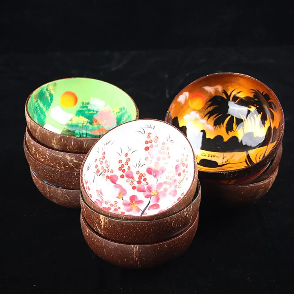 Цветная картина Кокосовая Скорлупа сухофрукты контейнер для еды ключи конфета