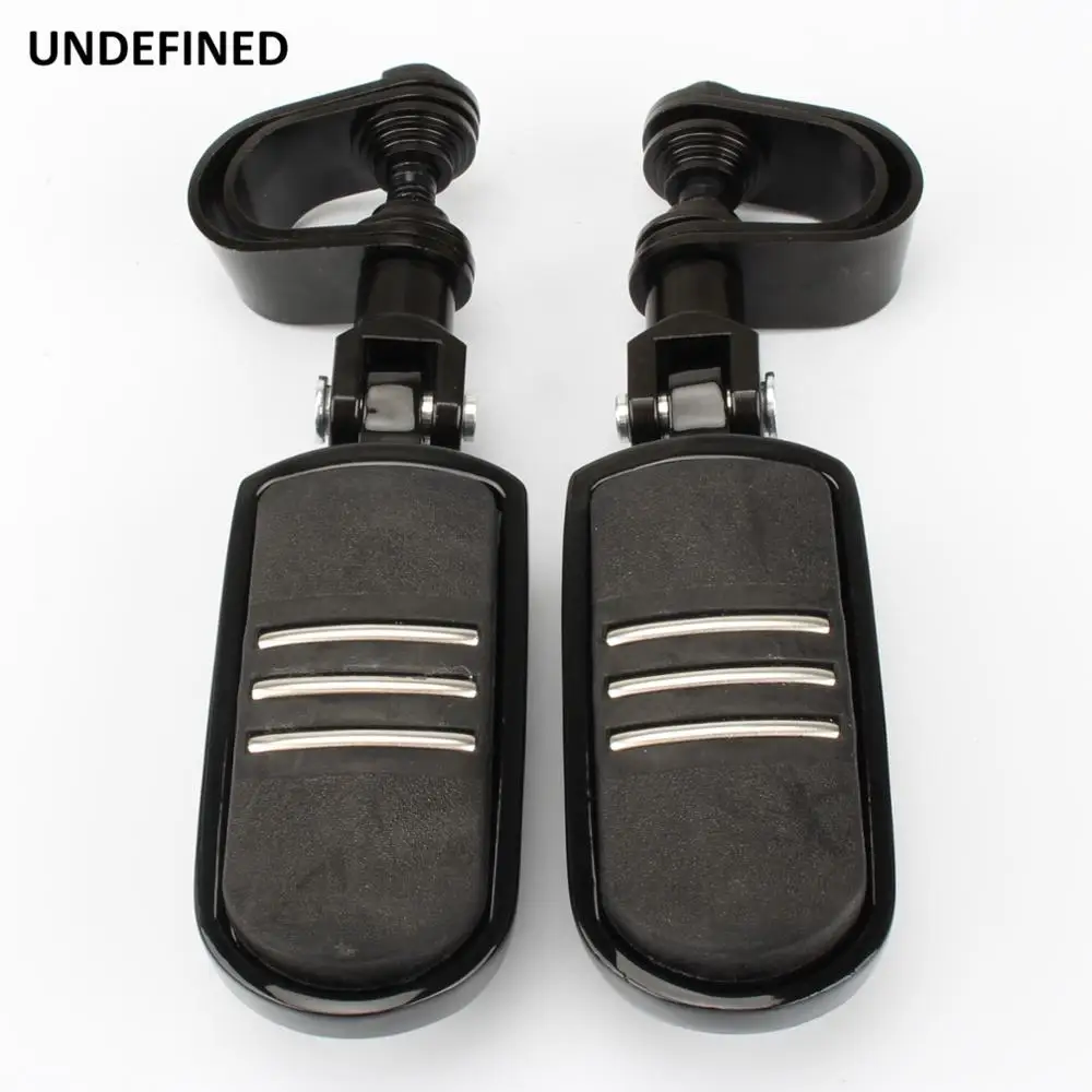 

Motorcycle Highway Foot Pegs Black 1 1/4" Engine Guard Crash Bar For Harley Sportster Touring Road King Softail Dyna Universal