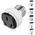 E27b22e14 Abs штепсельная вилка стандарта СШАЕС, аксессуары, адаптер для лампы, винтовой светильник, фотоэлемент, белая розетка, держатель освещения L3B0