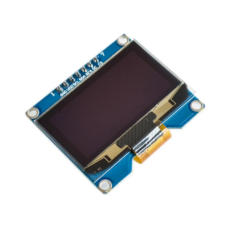 Модуль SSD1309 7-контактный OLED-экран 1 54 дюйма белый совместим с SSD1306 SPI интерфейс 128*64 -