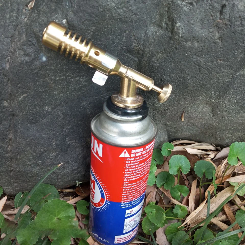 Газовая горелка медная Бутановая газовая зажигалка для нагрева сварки кемпинга