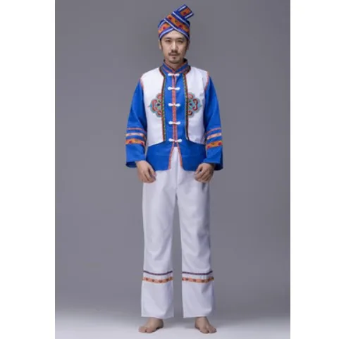 style 4 Китайские национальные костюмы для мужчин, одежда Sinkiang, национальные танцевальные костюмы для мужчин, уйгурские национальные фестивальные танцевальные костюмы - Цвет: style 4