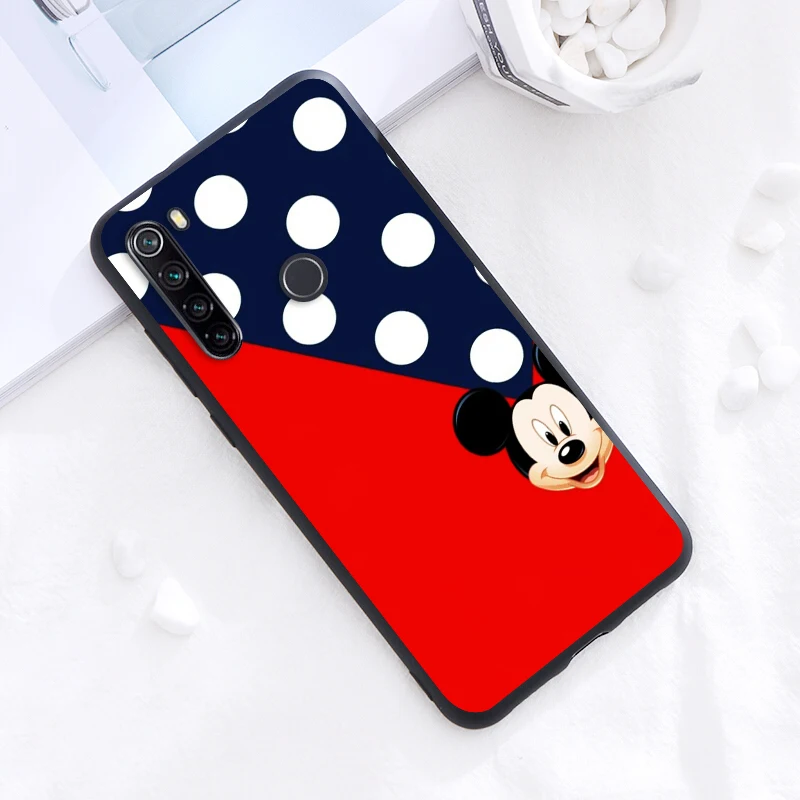 Противоударный чехол для Xiaomi Redmi Note 11 10 10S 9T 9 9Pro Max 8T 8Pro 7 6 5 Pro 4X милый черный