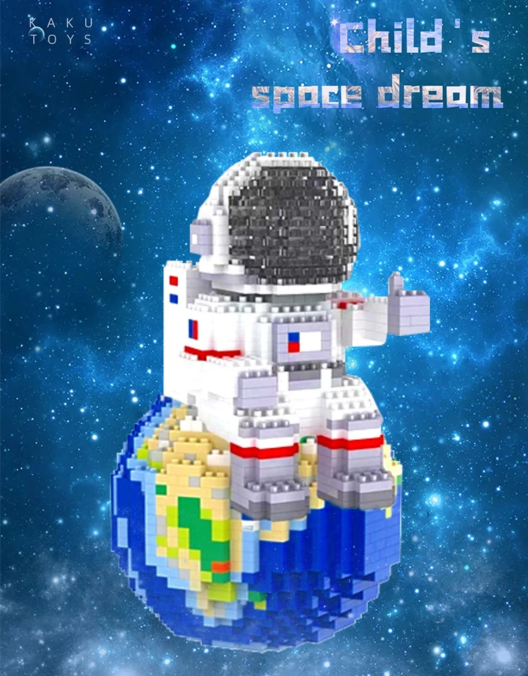 

2021 Astronaut Constructor Micro Building Blocks Space Station Series Spaceman Rocket Mini Bricks Cosmonaut Model Toys For Boy