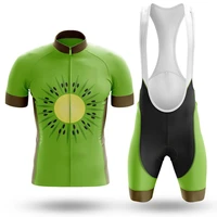 new 2022 kiwi cycling jersey set sport team bike men clothing quick dry summer sleeve cycling road ride shirt bib short gel pad