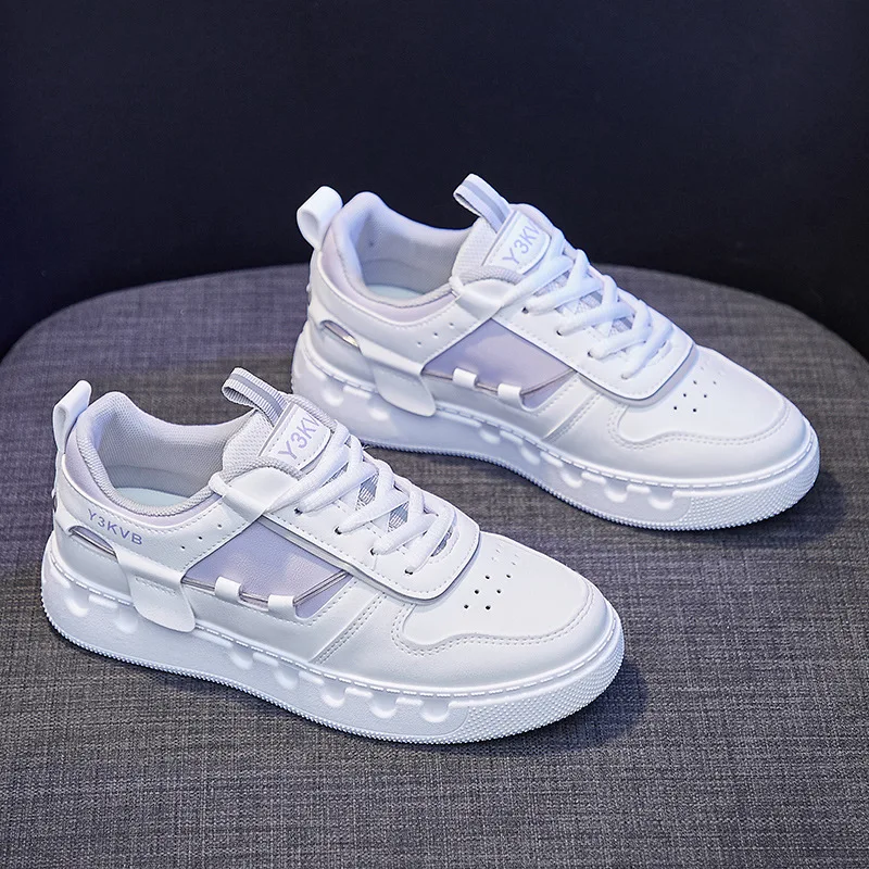 

New Korean Fashion White Shoes Women Platform Sneakers Breathable Running Shoes Women's Casual Flats Women Trainersgg98