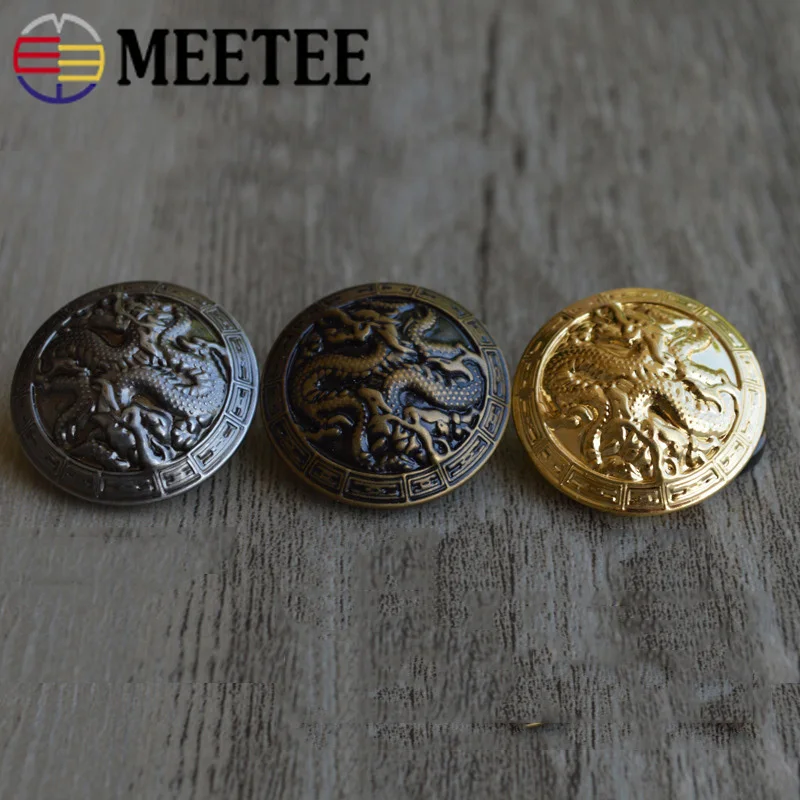 Meetee 50 шт. 15-25 мм Металлические кнопки модные ретро декоративные хвостовик кнопки DIY пальто Одежда Ремесло шитье buckle аксессуары B3-17