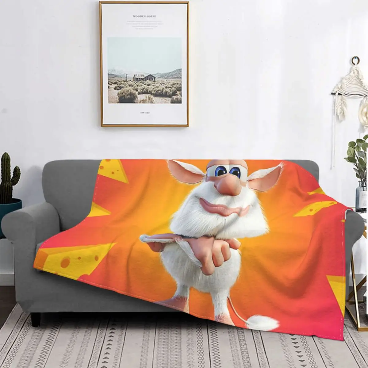 

Новинка 2020, анимационное одеяло Threebo для детей, покрывало на кровать, плед, пододеяльники, аниме, плюшевый диван, одеяло, мусульманский молит...