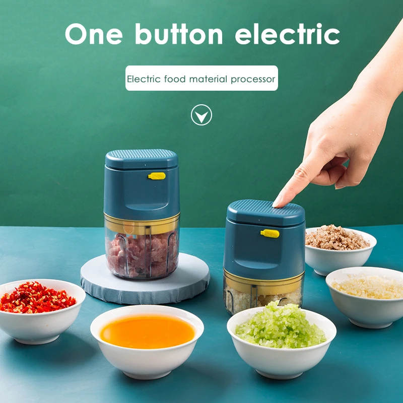 Электрическая мясорубка Беспроводная портативная измельчитель для чеснока