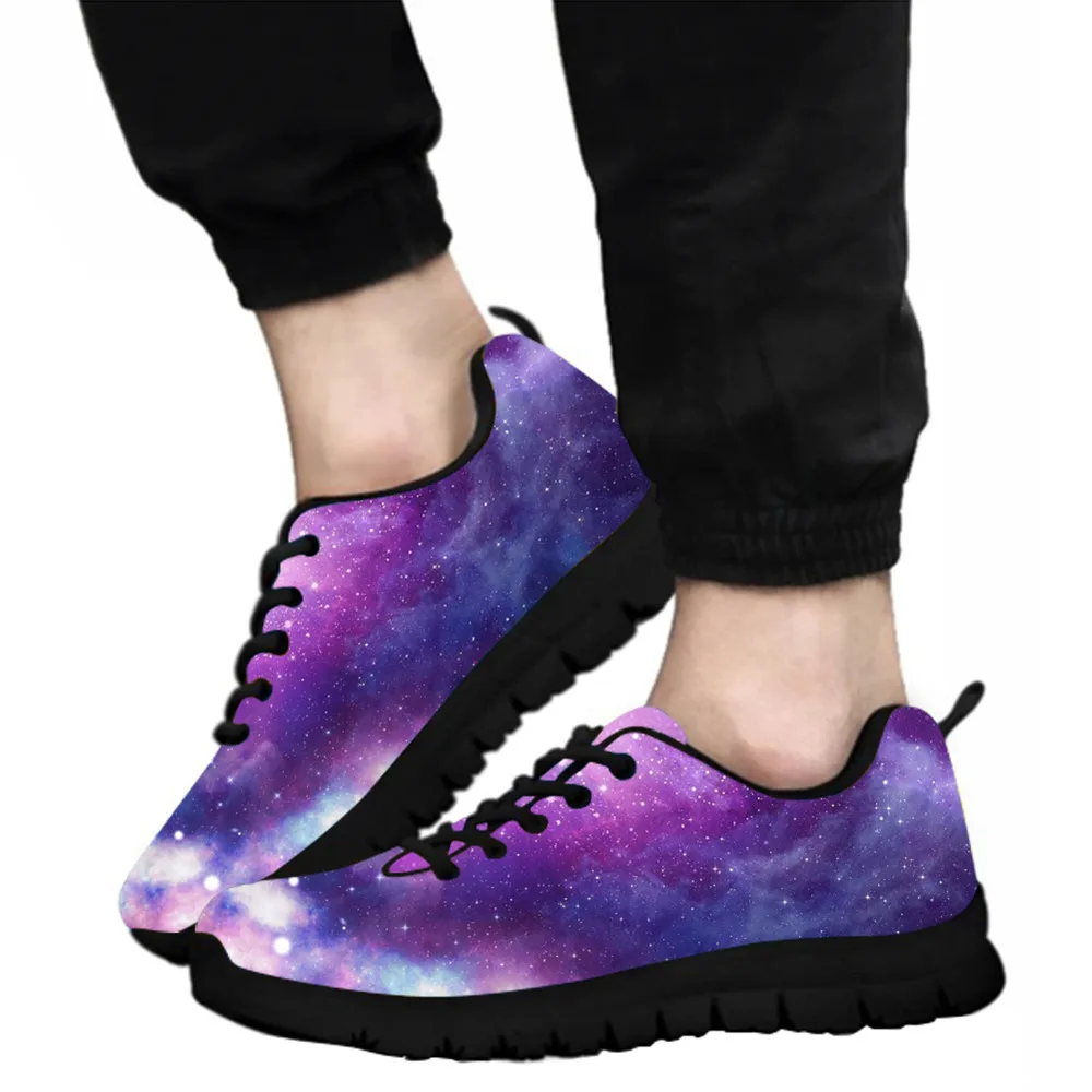

Беговые кроссовки HYCOOL с галактическим принтом для мужчин и женщин, спортивные кроссовки на шнуровке, спортивная обувь, Прогулочные кроссов...