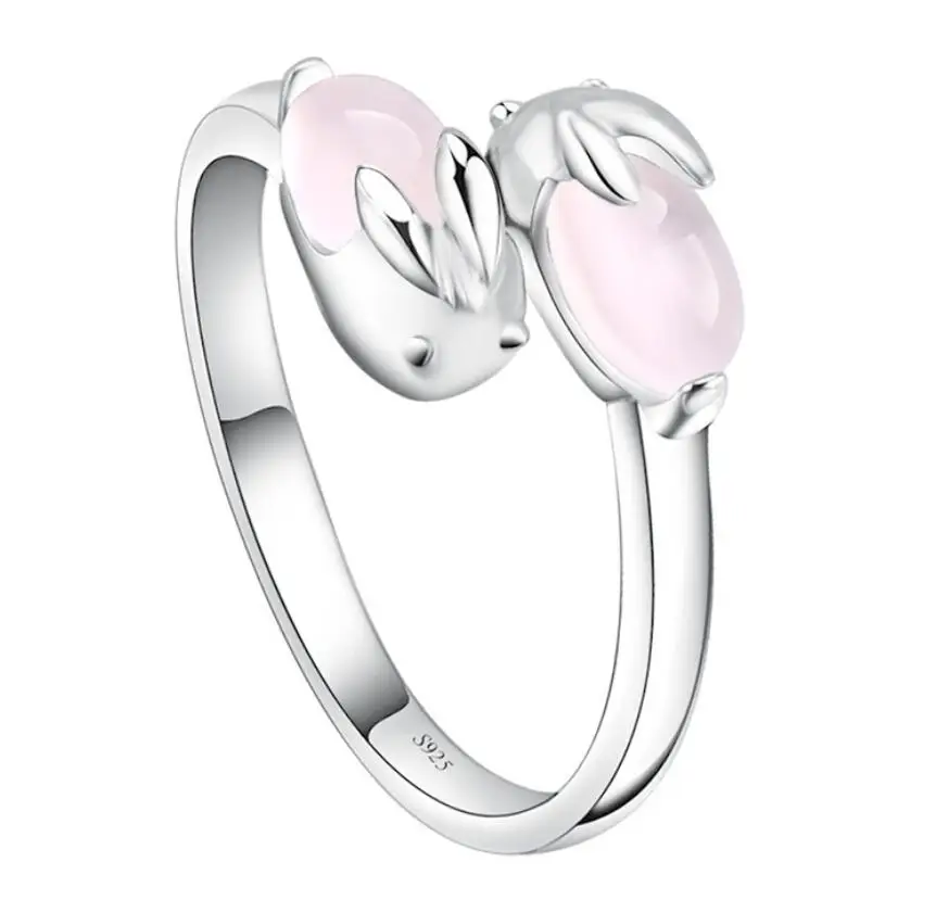 Hfarich Цвет кролик кольцо симпатичное животное ювелирные изделия обручальное для