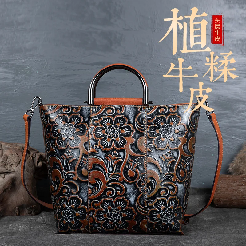 

Роскошные сумки, женские сумки с верхней ручкой, сумка-тоут, тисненая винтажная роскошная дизайнерская сумка из натуральной кожи, женская с...