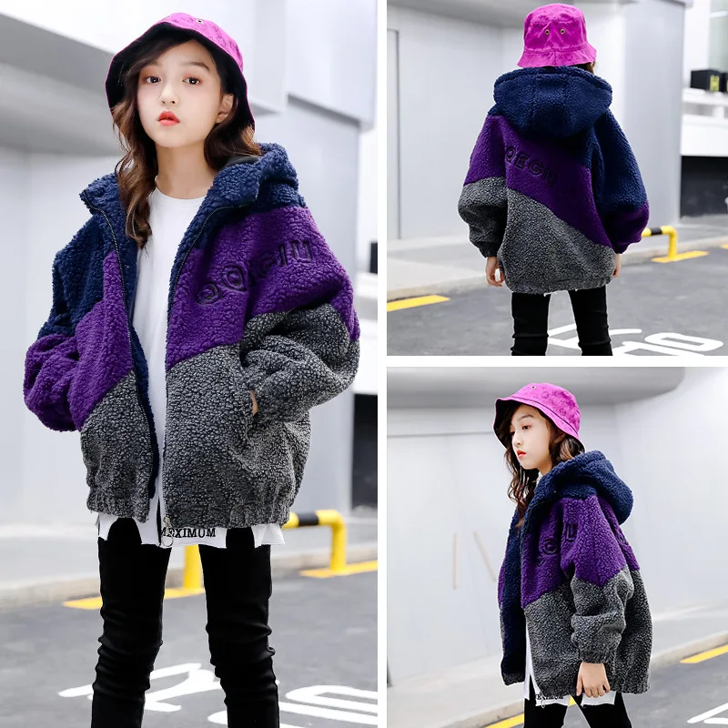 New autumn style Korean baby plus cotton middle school children's and winter padded clothes |