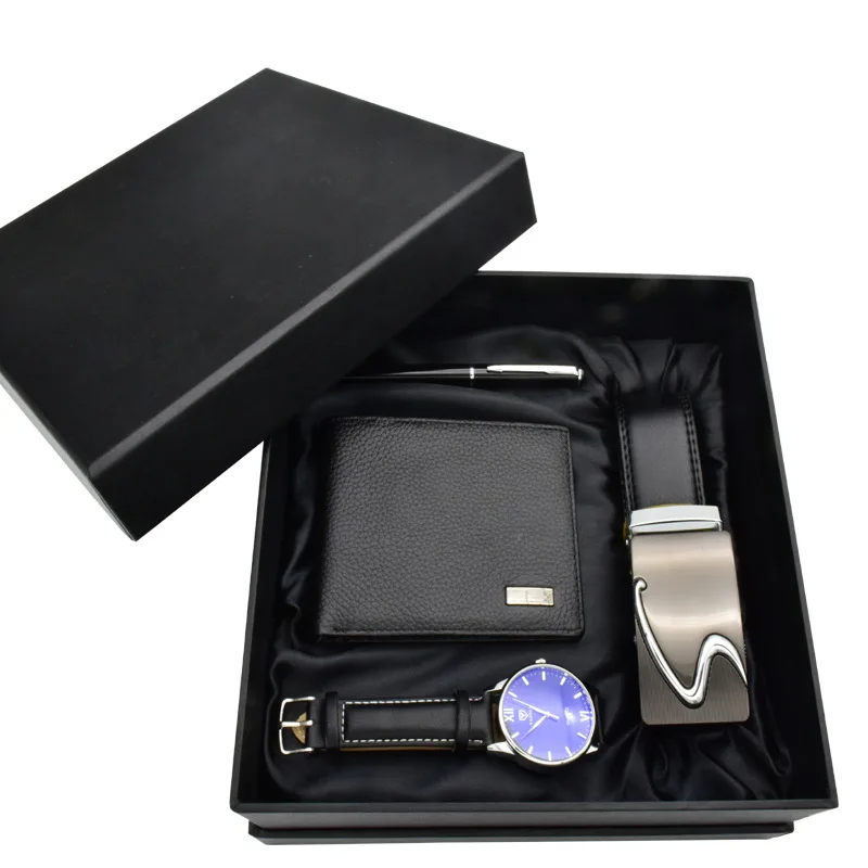 

Мужской подарочный набор красивые часы + кошелек набор для внешней торговли горячий Творческий комбинированный набор