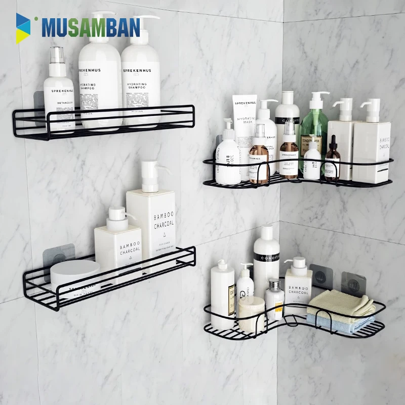 Настенная угловая рама для ванной комнаты душевая полка держатель хранения
