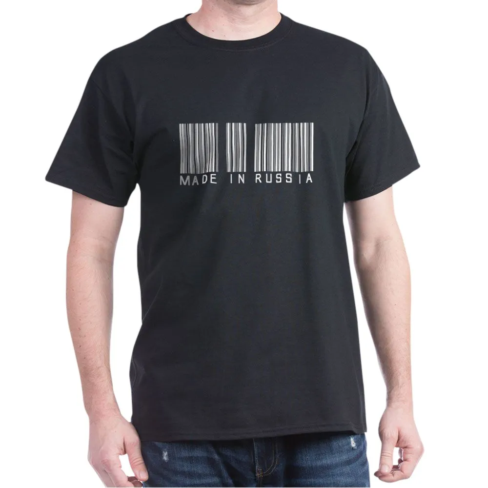 ( Bar Code ) Made in Russia Unisex T-Shirt Black | Мужская одежда
