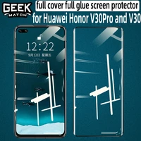 screen protector for huawei honor v30 pro tempered glass full cover honor v30 anti blue ray film 2 5d mofi front protective film