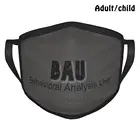Модуль поведенческого анализа Bau Pm2.5, многоразовая маска для лица против пыли DIY, группа поведенческого анализа Бау, ФБР, преступники, мысли