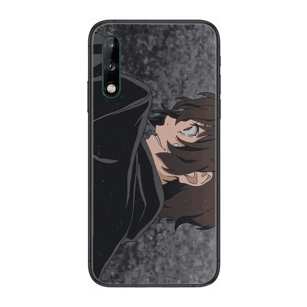 

Bungo Stray Dogs Anime Clear Phone Case For Huawei Y 5 6 7 8 9 A P S Pro 2020 2019 Black Etui Coque Hoesjes Comic Fashion