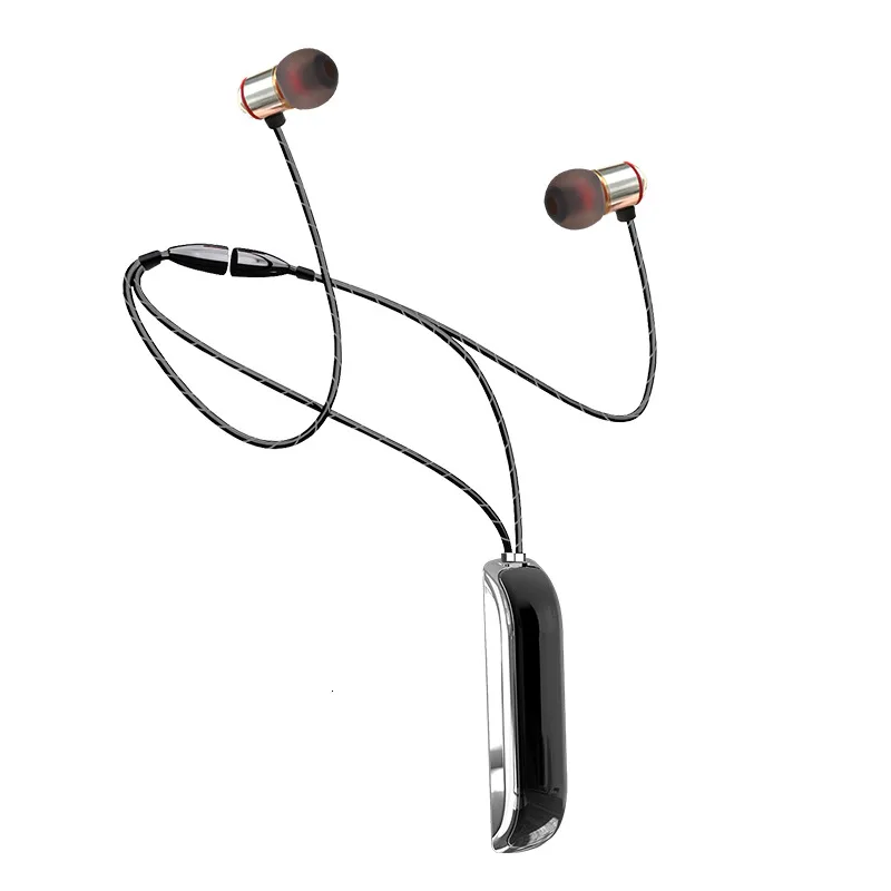 tws Necklace Headset Влюбленные тандем селфи спортивные Bluetooth наушники ожерелье 9D тяжелый бас гарнитура Tws Беспроводные наушники для IPhone Xiaomi - Цвет: tws Necklace Headset
