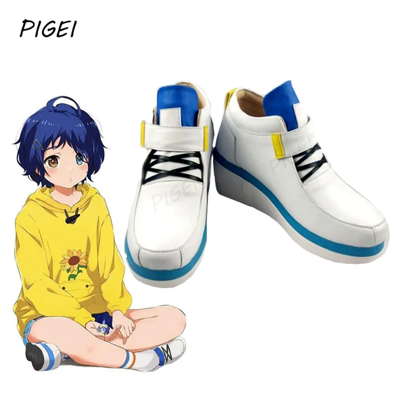 

Anime Wonder Egg Priority Ohto Ai Cosplay Costumes Props Shoes Boots Halloween Ohto Ai Role Play Short boots for Girls Women