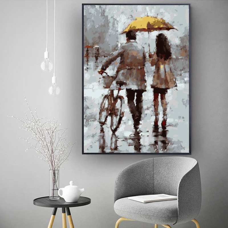 Набор для рисования по номерам на холсте без рамки | Дом и сад