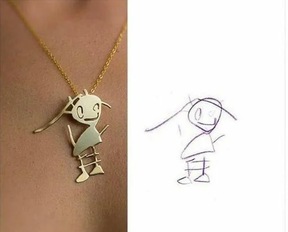 Заказное детское ожерелье для рисования брелки художественное произведение