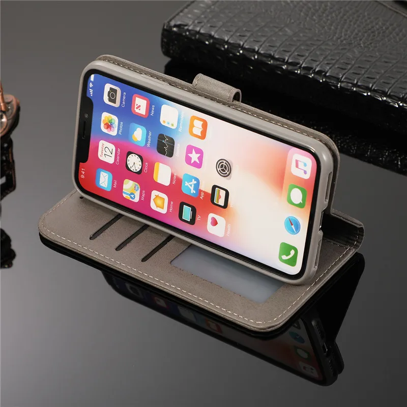 Мягкий кожаный чехол для iphone 11/11 pro/11 max флип-бумажник TPU чехол iphone x xs xr xs max 8 7 6 5 6/7/8 plus с картами