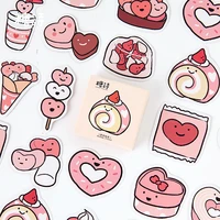 45 pcslot sweet cake food decorative stationery mini stickers set scrapbooking diy diary album stick lable