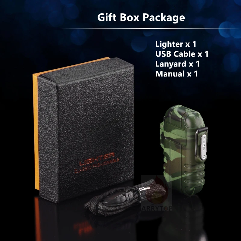 Waterproof Gas Lighter For Outdoor Camping Sports Butane Refillable Windpoof Cigarette Lighters Smoking NEW GL034 | Дом и сад
