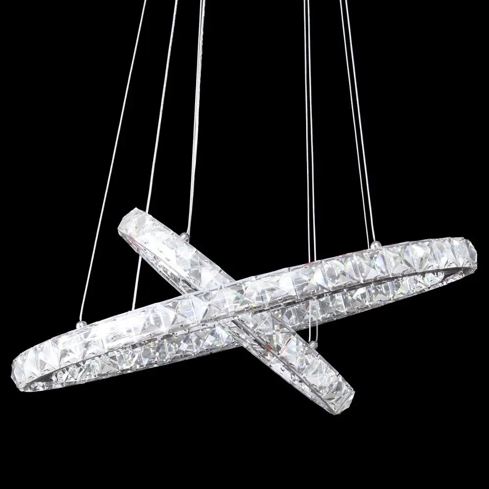 Светодиодная кольцевая люстра 36 Вт светодиодный хрустальный подвесной