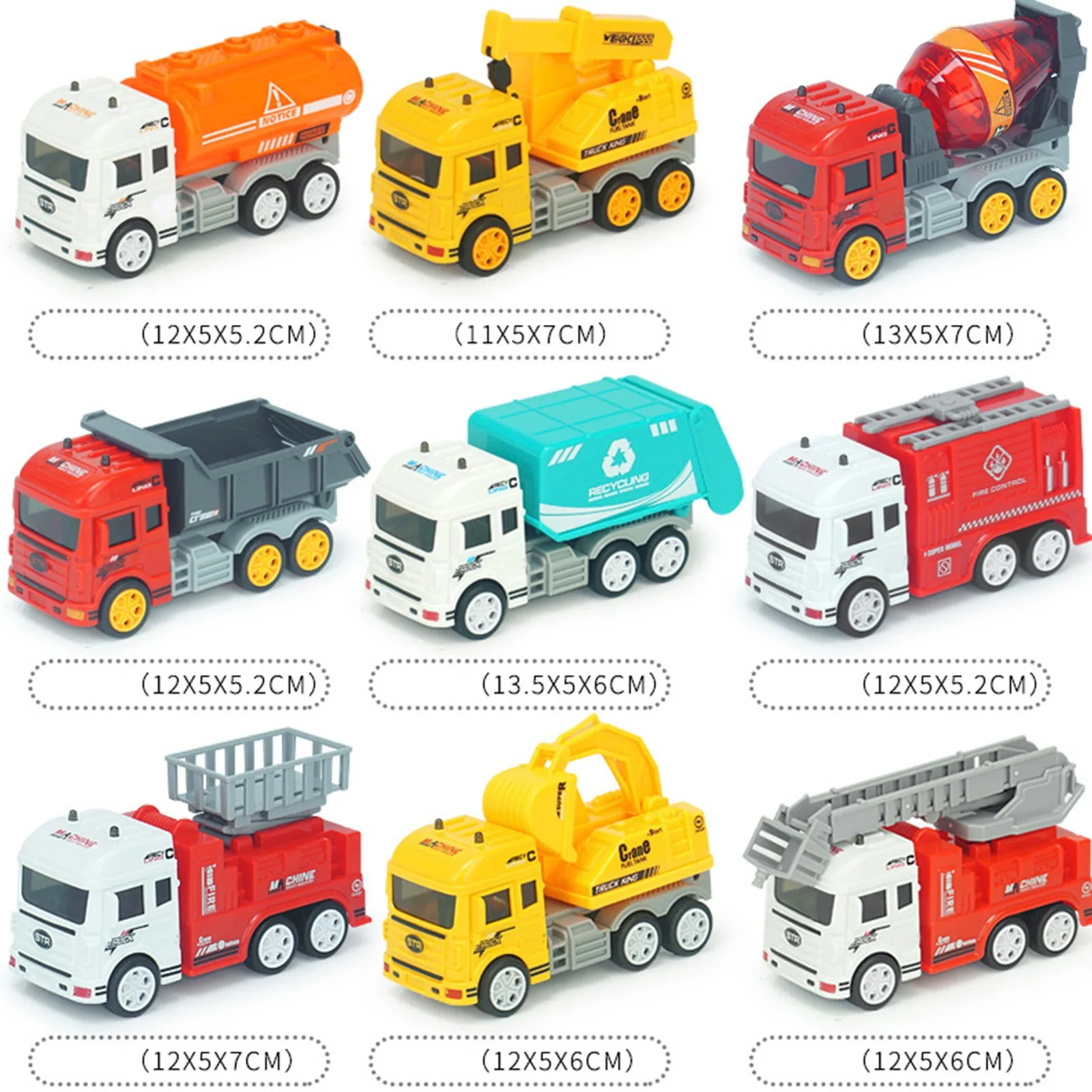 

Children's Toys Mini Built Fire-Fighting Engineering Car Toys Gifts For Pre-school Children And Toddlers Friction mini truck toy