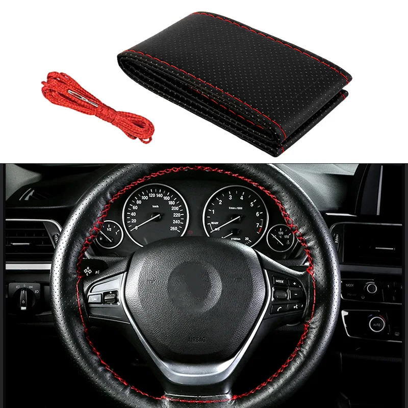 Из искусственной кожи чехлы на рулевое колесо для Mercedes Benz W211 W220 W210 W203 W163 W140 C200 C E