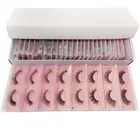 Оптом 103050100 шт. натуральные длинные накладные ресницы пушистые тонкие 3d норковых ресниц оптом наращивание ресниц Мягкая ресниц