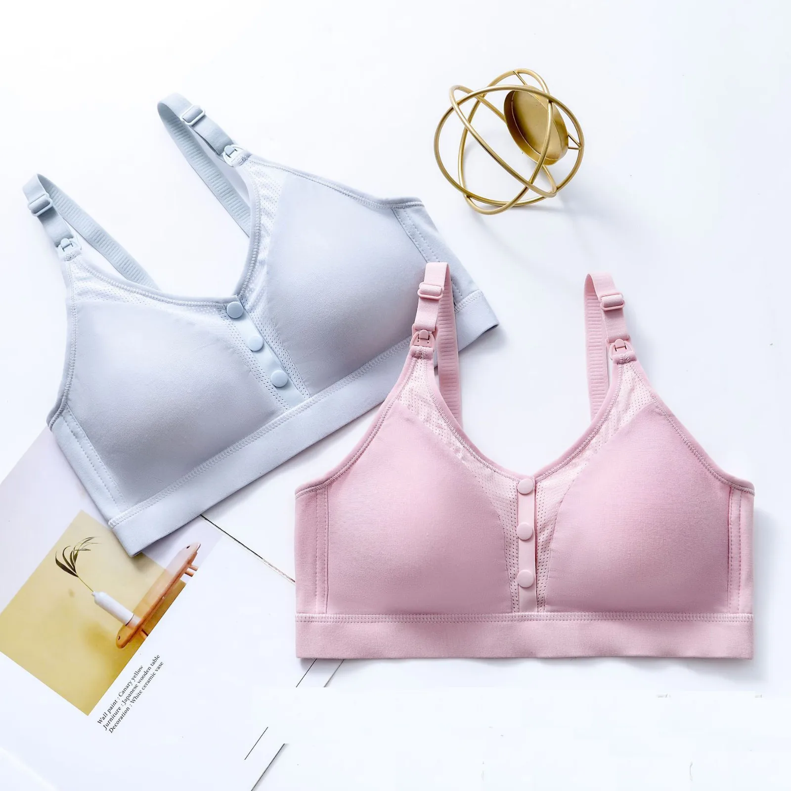 

Breastfeeding Bras Maternity Nursing Bra for Feeding Nursing Underwear Bra Everyday Underwear Breathable Lactancia Bra
