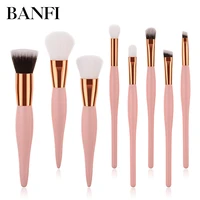 banfi fashion blending makeup brushes set eyeshadow pink eyeliner eyelash cosmetic foundation powder blush beauty tool