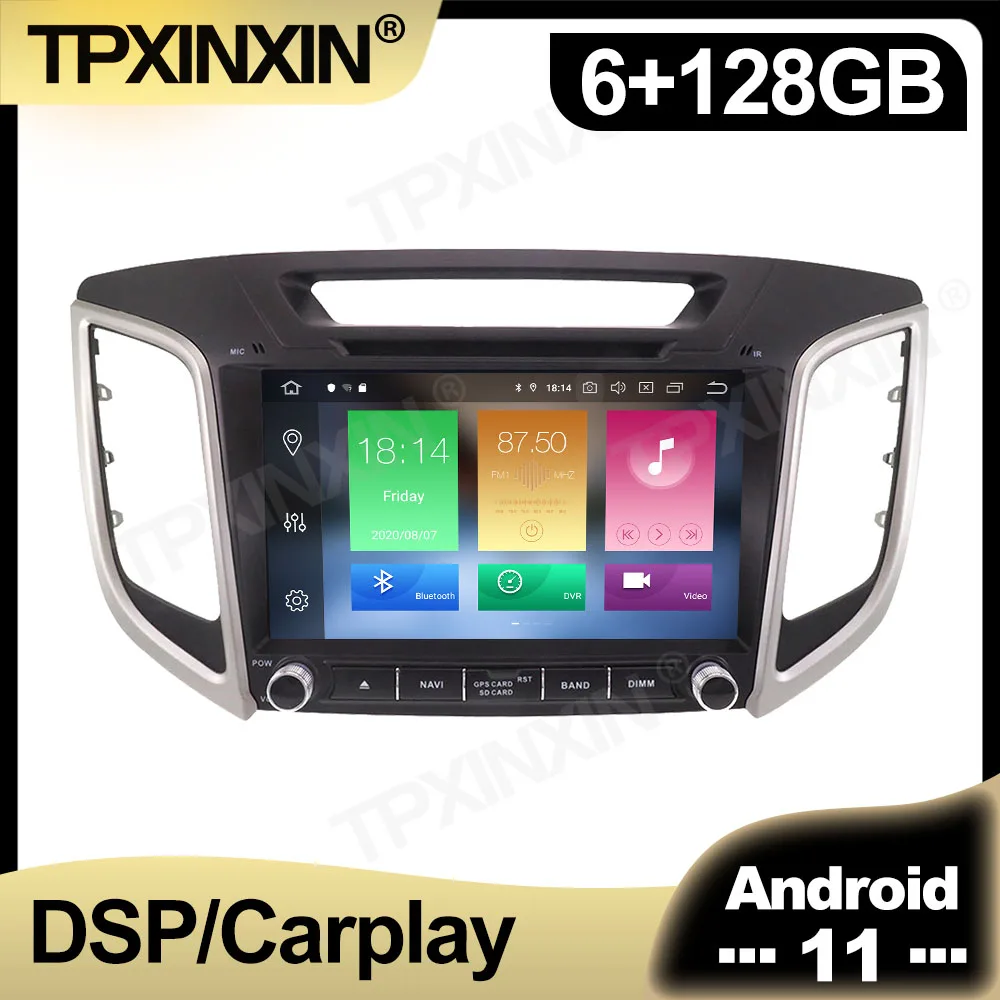 

Автомагнитола на Android 11 для Hyundai IX25 2015 2016-2019, мультимедийный видеоплеер, dvd-плеер, навигация, стерео, GPS, аксессуары для автомобиля, 2 din