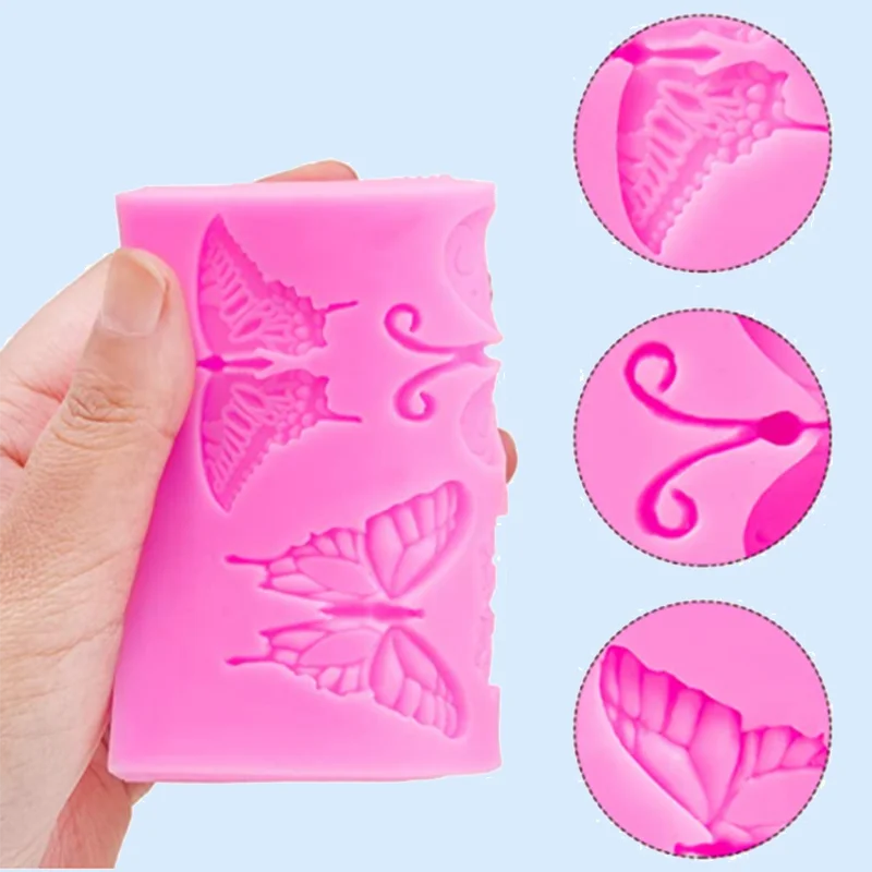 3D Силиконовая форма в виде бабочки дизайнер сделай сам ручная работа шоколадный