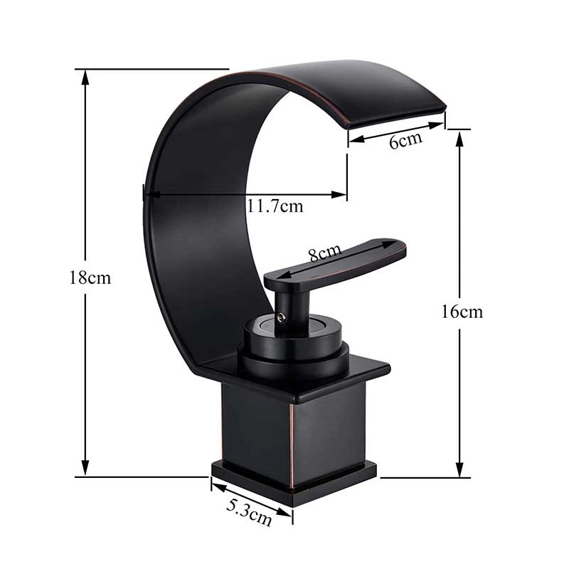 Смесители для раковины LIUYUE кран из черной/хромированной латуни ванной комнаты