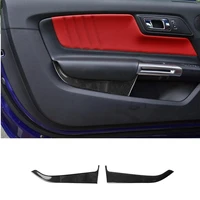carbon fiber car door panel cover sticker fit for ford mustang 2015 2016 2017 2018 2019 accessories interior trim